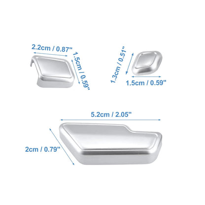 3 x Door Seat Adjust Button Switch Cover Trim Set for Mercedes Benz (2010-2015)