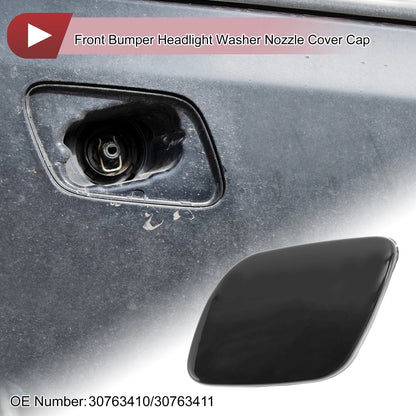 Front Left Bumper Trim Nozzle Cover for Volvo XC60 (2009-2013) Black