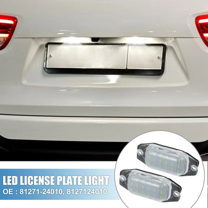 2 x White LED License Plate Lights for Toyota 4Runner (1989-1992)