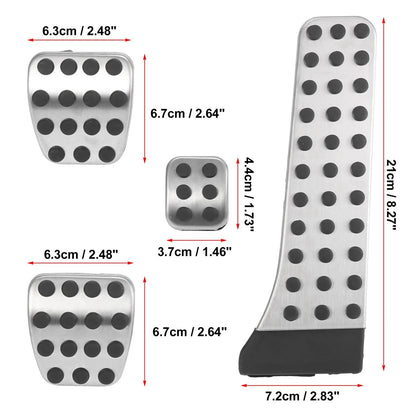 4 Pcs Manual Transmission Pedal Pad Covers for Mercedes-Benz