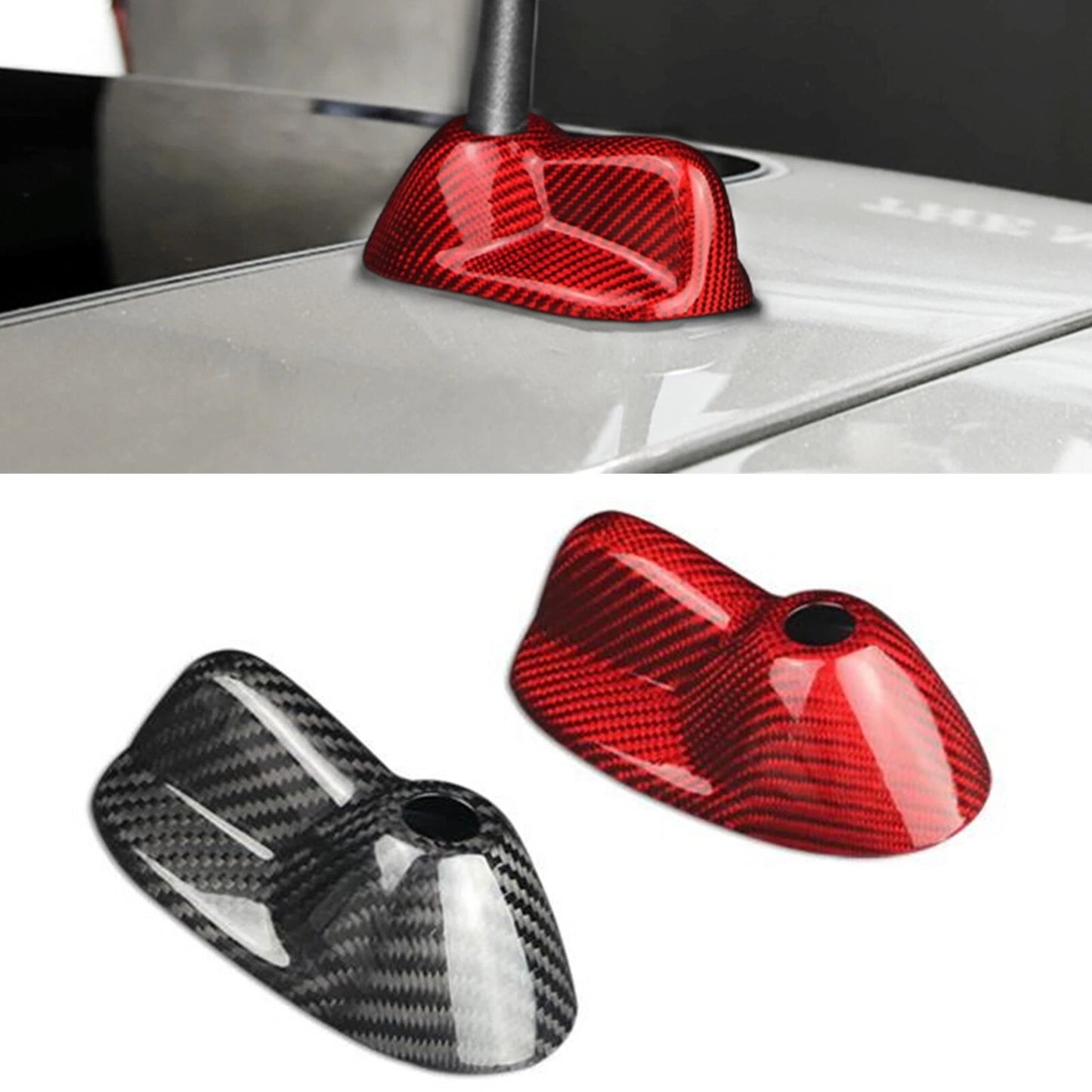 Carbon Fiber Roof Antenna Cover Trim for MINI Cooper R56 (2007-2013)