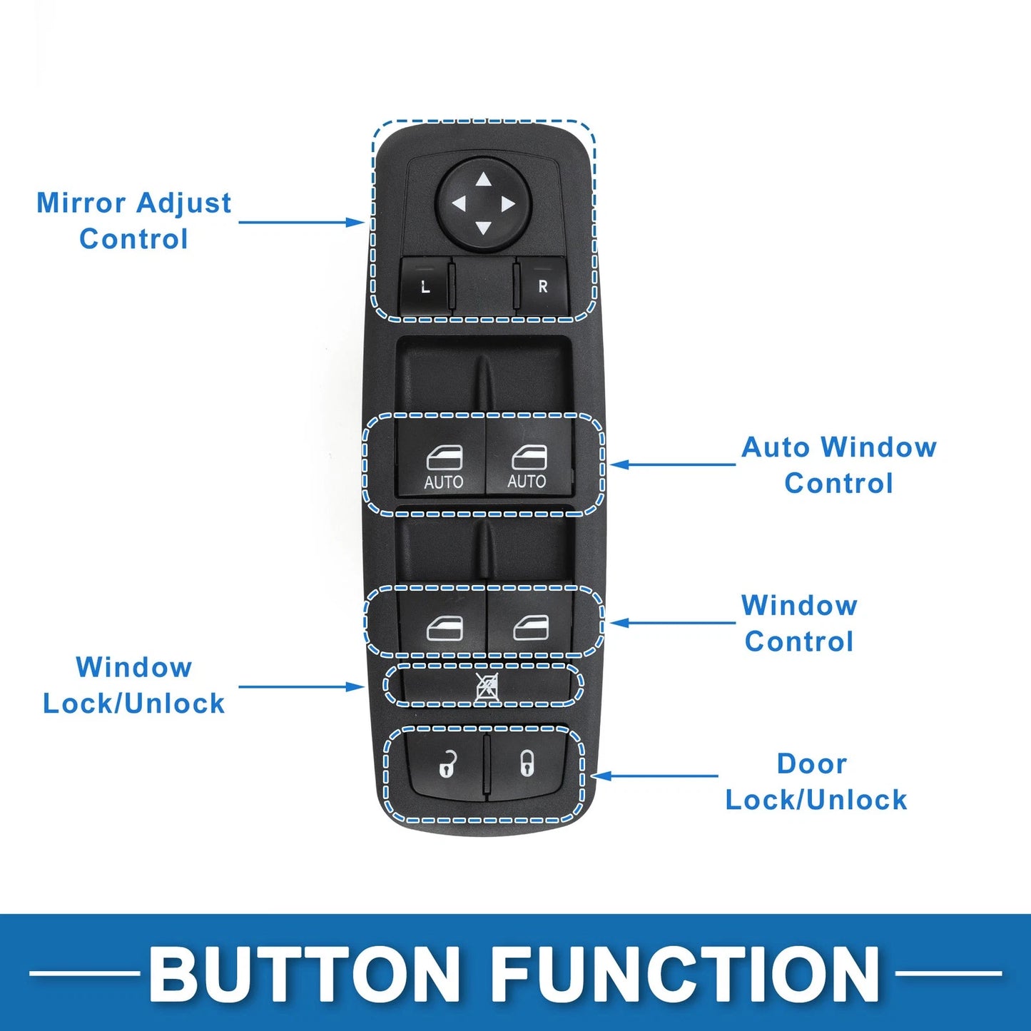 Auto Power Window Switch 3+0pin for Dodge Grand Caravan
