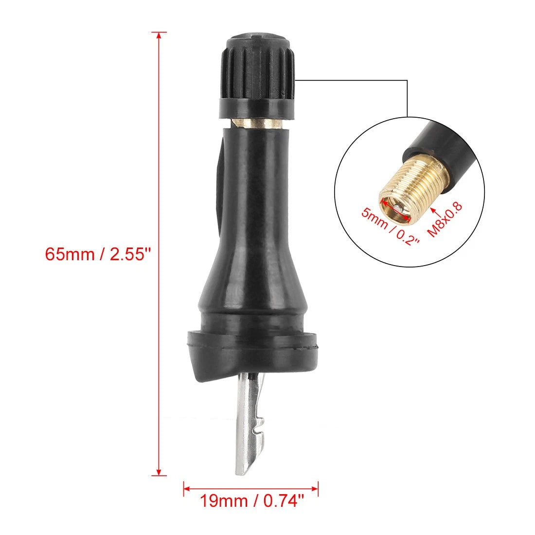 4 x Tire Pressure Sensor Rubber Valve Stems for Nissan
