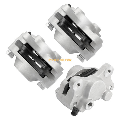 Front & Rear Brake Calipers w/Pads for Arctic Cat ATV 250 300 375 400 454 500