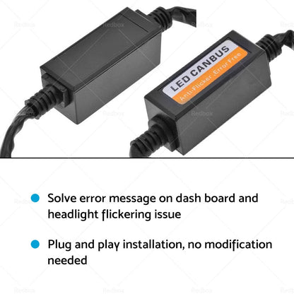 H4 LED Headlight Canbus Error Free Resistor Decoder for Car