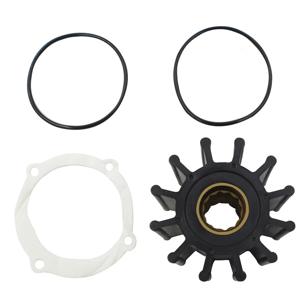 Raw Sea Water Pump Impeller Kit for Johnson/Sierra/Indmar/Yanmar