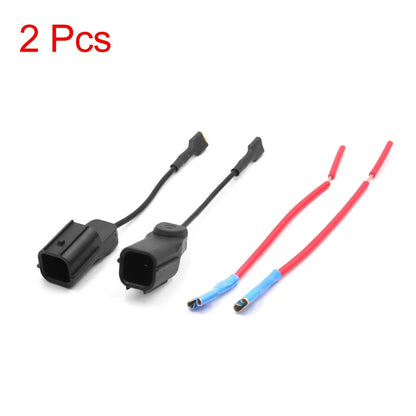 2 x Plastic Car Horn Speaker Adapter Wiring Harness for Honda