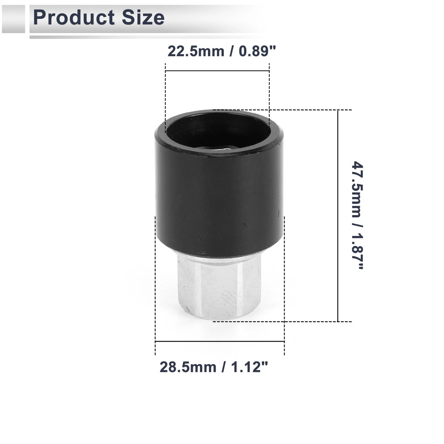 22.5ID Wheel Lock Lugnut Antitheft Key Socket for Land Rover