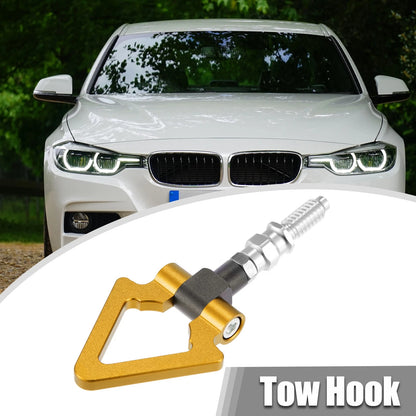 Screw-On Tow Hook Triangle Ring for BMW 3 Series Z3 Z4 Gold Tone