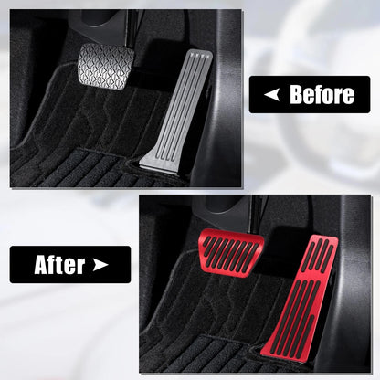 Red Brake Gas Accelerator Pedal Covers for BMW X3 X4 X5 X6 X7 (2004-2023)