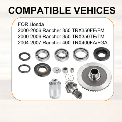 Final Drive Pinion Ring Gear Kit for Honda Rancher TRX400 FA/FGA 4x4 04-07
