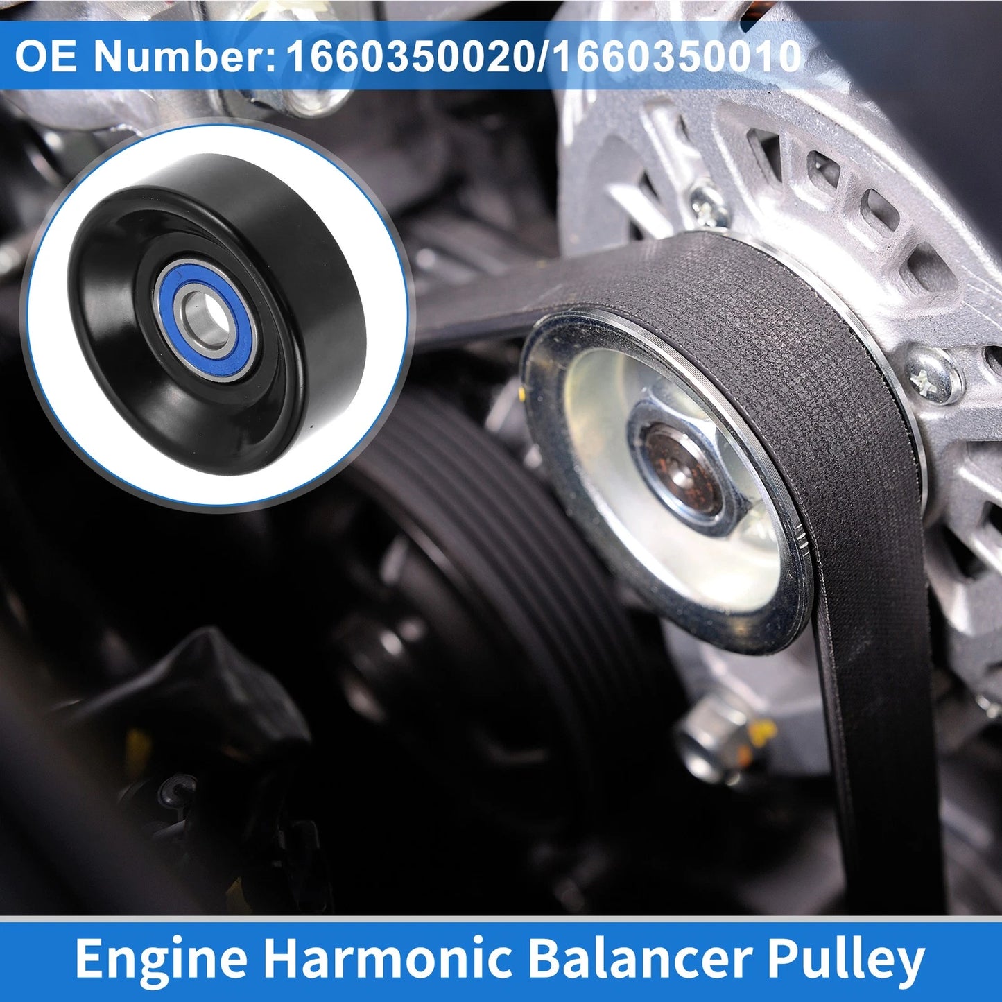 Drive Belt Idler Pulley for Ford F-250 F-350 E-250 (2002-2014)