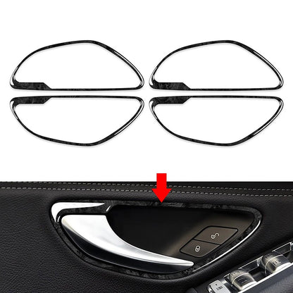 4pcs Interior Handle Frame Cover Trim for Benz C GLC Class (2015-2021)