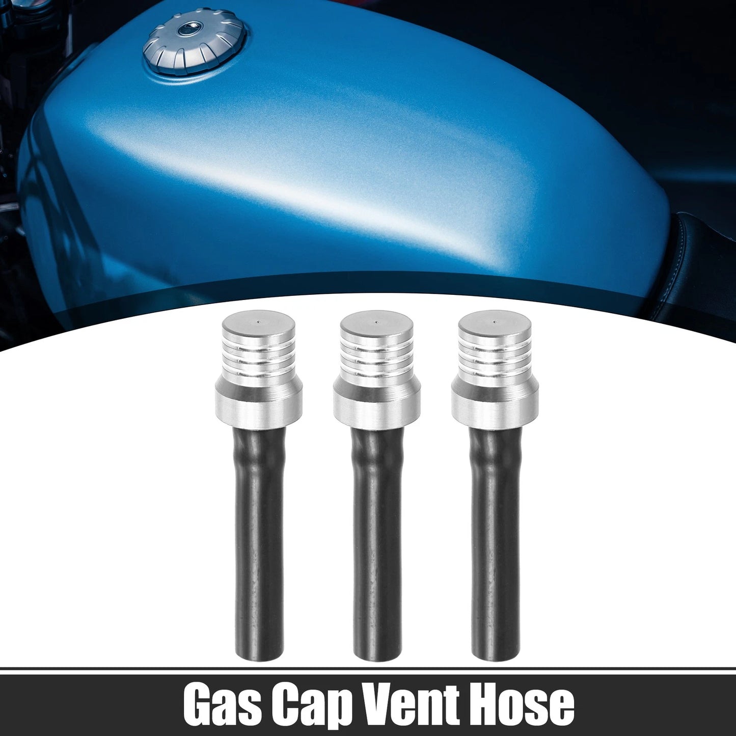 3pcs Gas Cap Tube with Air Vents for Universal Motorcycles