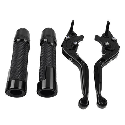 Black Extendable Brake Clutch Levers Grip Set for Ducati Monster (2009-2015)