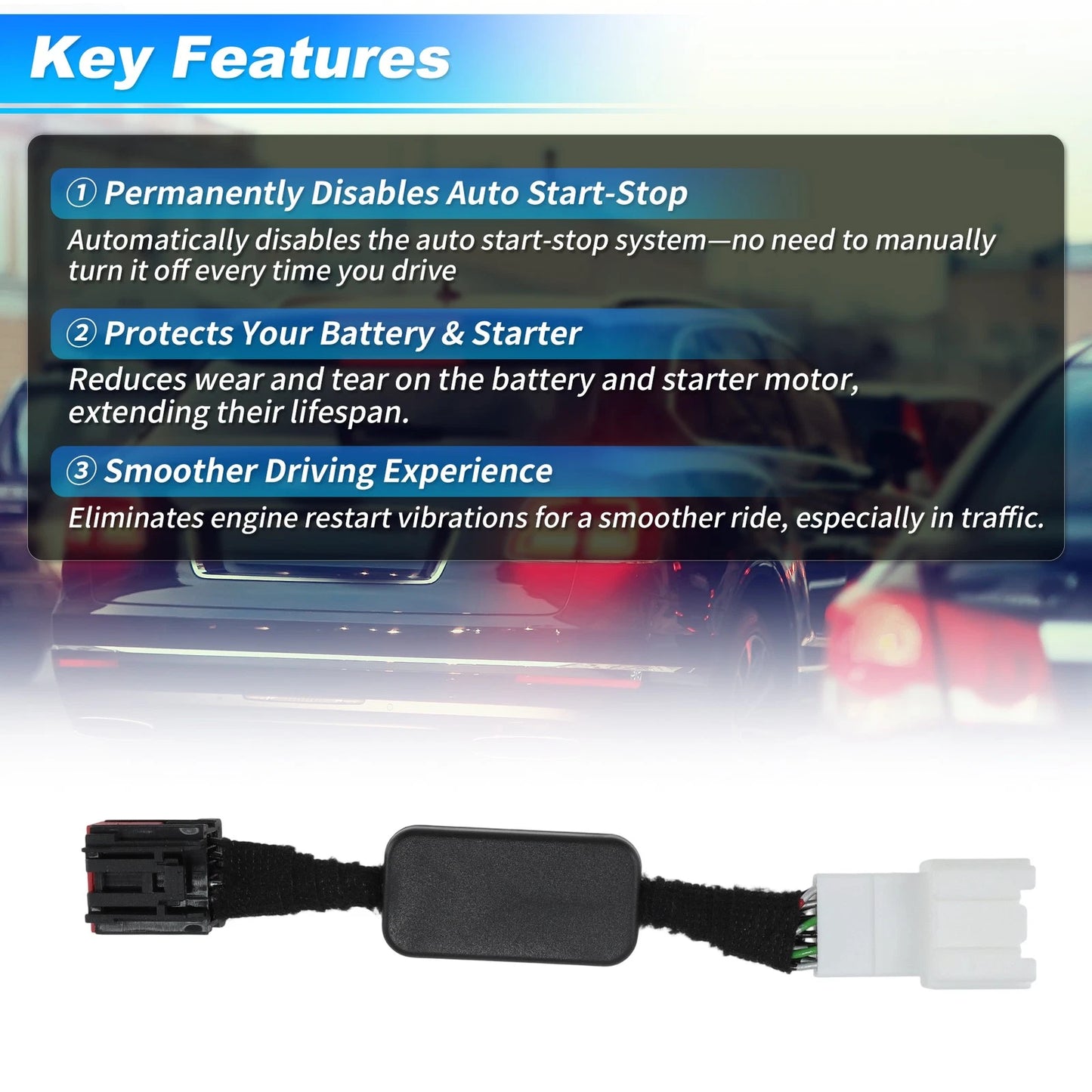 Auto Start Stop Eliminator for Jeep Cherokee (2015-2018)