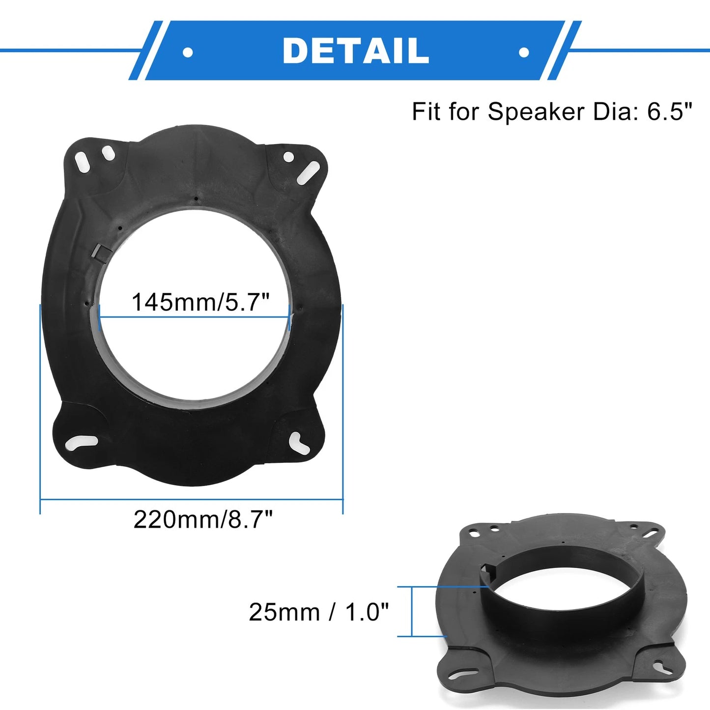 Speaker Spacer Ring for Lexus ES350 6.5" Tweeter Speakers 2 x Pcs