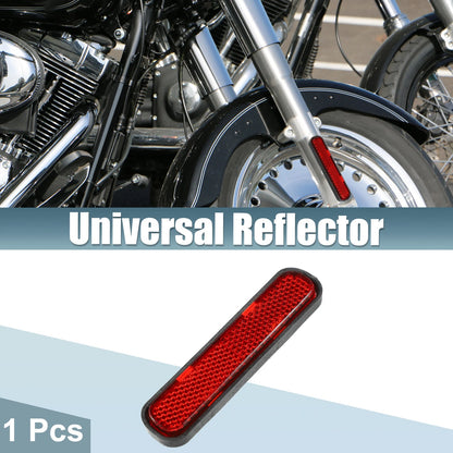 Reflector Spoke Safety Reflective with Screw Red for Motorcycle Bicycle