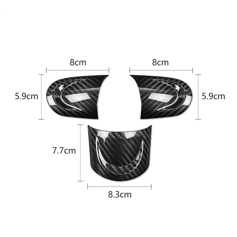 Dry Carbon Fiber Steering Wheel Cover Trim for Mini Cooper R55-R61