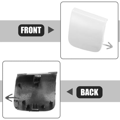 Tow Eye Hook Cover Cap Front Right Bumper for Infiniti Q50 White