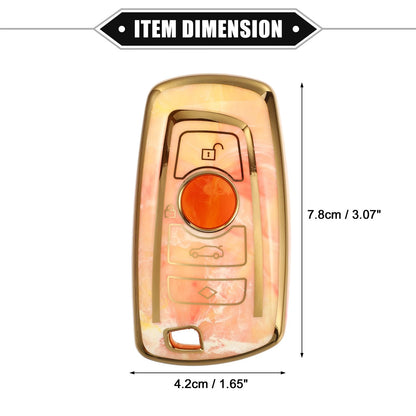 4 Button Remote Key Fob Cover Shell for BMW 2 Series, 3 Series, X4 (2014-2023)
