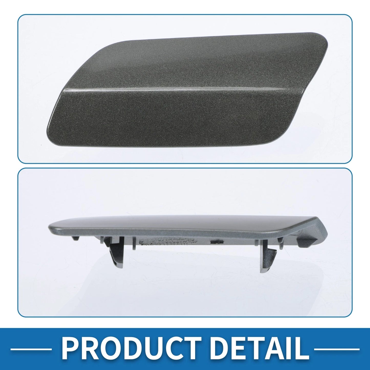 Washer Nozzle Cover Cap Front Left for BMW 640i (2012-2015) Gray