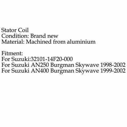 Stator Coil for Suzuki Burgman Skywave AN250 AN400 (1998-2002)
