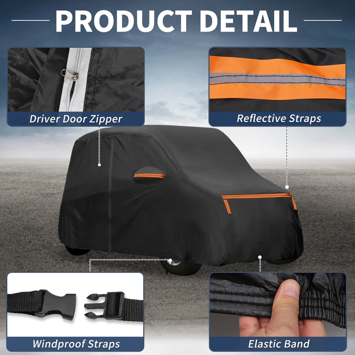 Waterproof Aluminum Film Car Cover for Suzuki WagonR