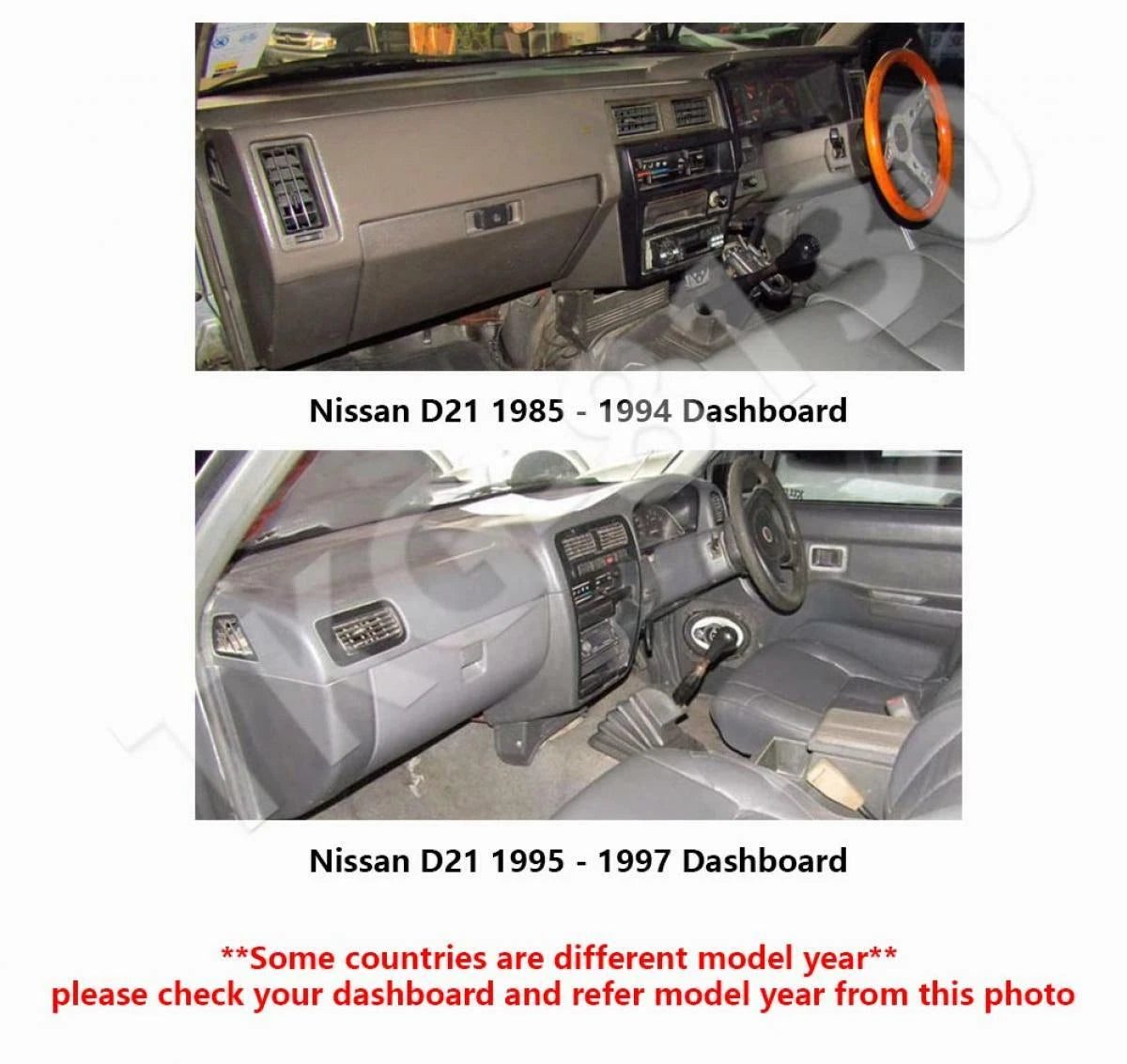 Dashboard Mat Cover for Nissan Frontier D21 (1995-1997)