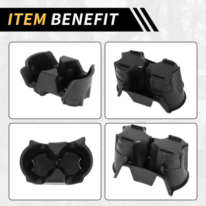 Cup Holder Insert for Jeep Wrangler (2001-2006) Coin Holder Black