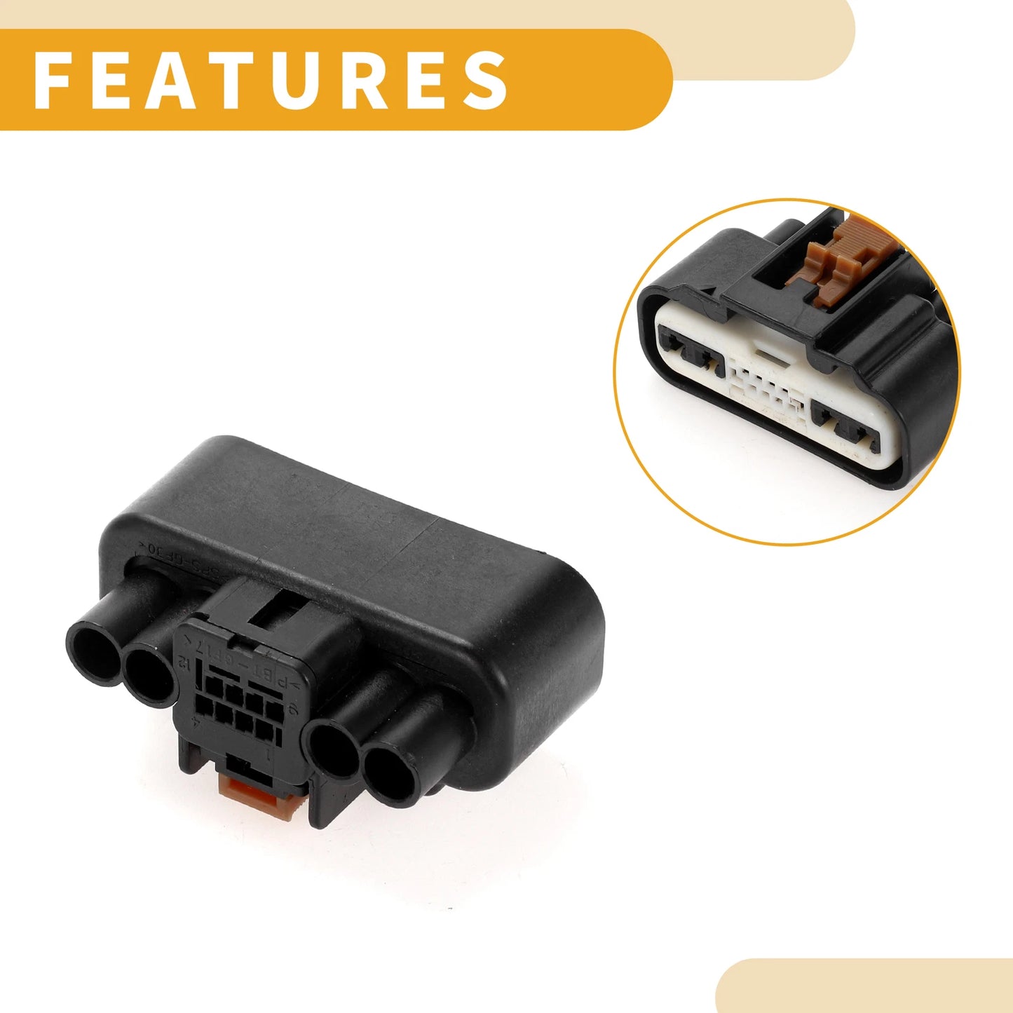 12 Pin Car Seat Connector Plug for Ford - Female Wire Terminal Connector Set