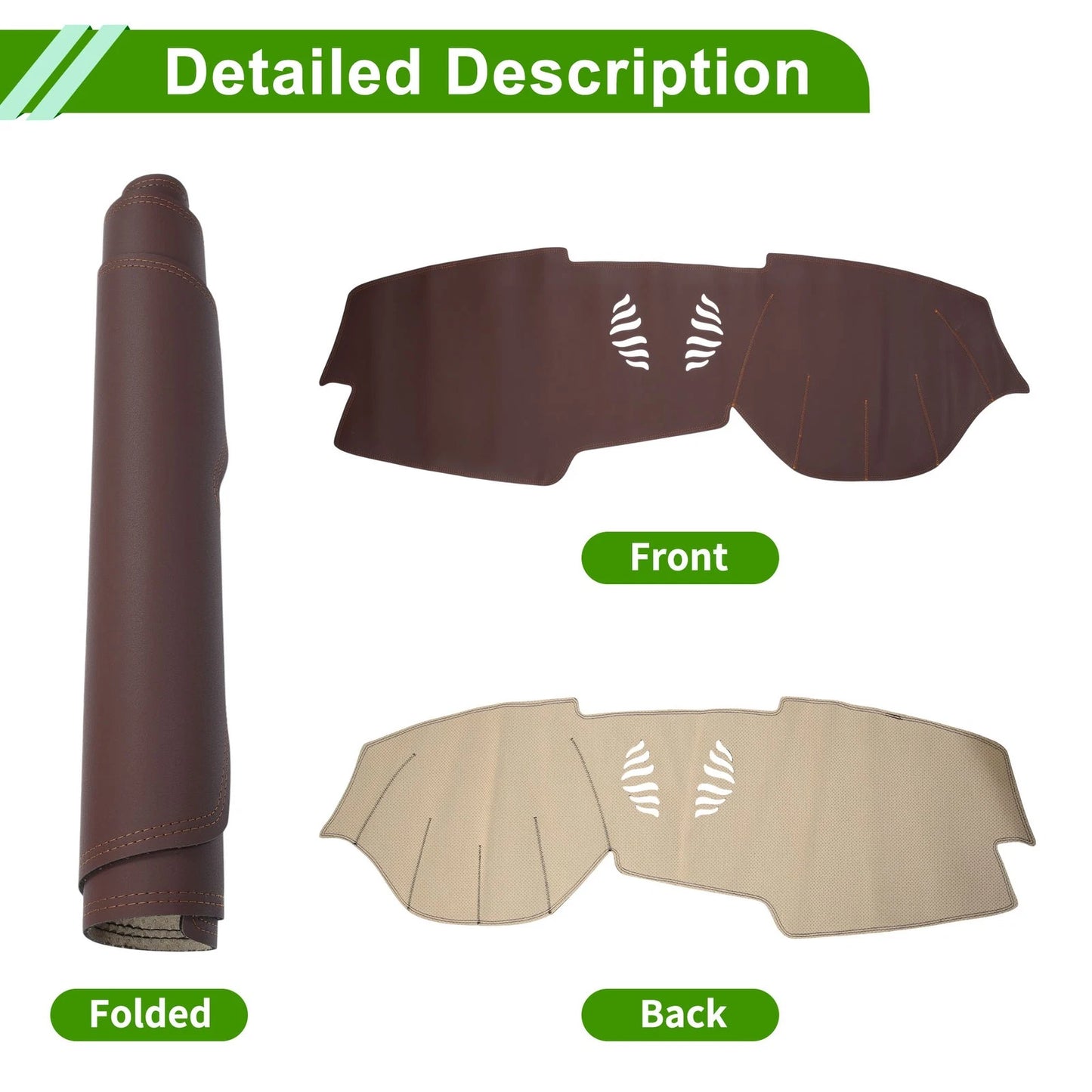 Dashboard Cover Mat for BMW X5 X6 2019-2022 Brown