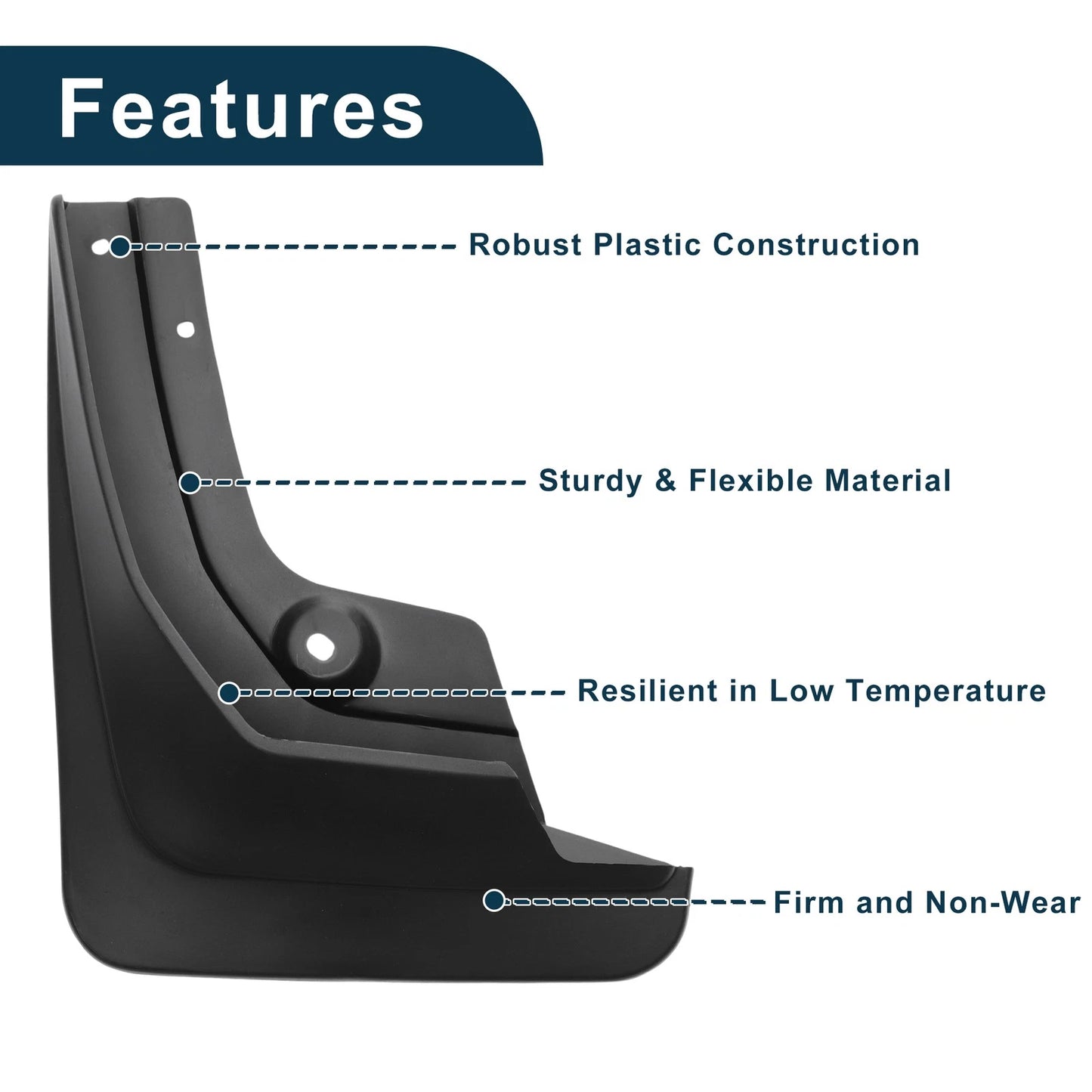 Mud Flaps Splash Guards for Peugeot 4008 (2012-2017)