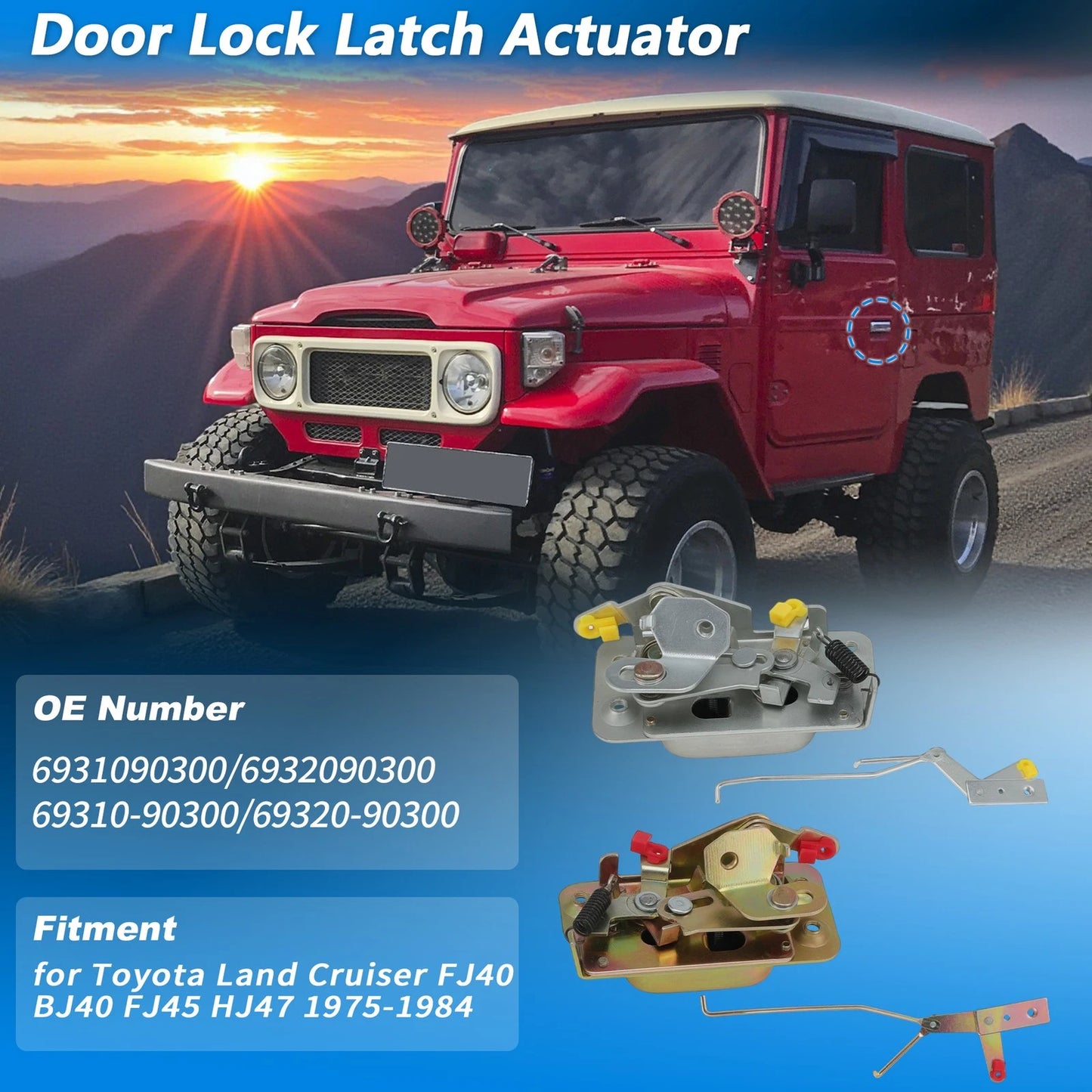 Front Door Latch Actuator for Toyota Land Cruiser (1975–1984)