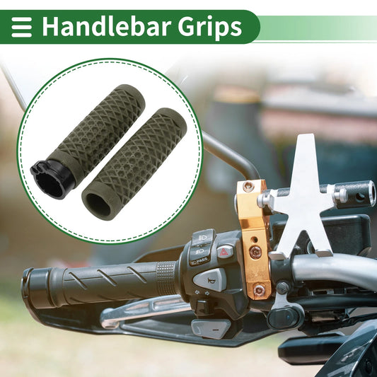 25mm Hand Grips Cover Kit TPU Green for Motorcycle