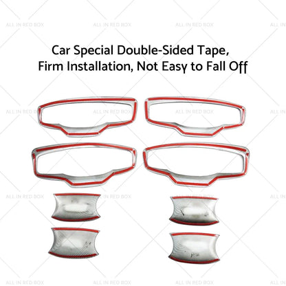 Gloss Black Door Handle Bowl Cover Trim for Mitsubishi Triton (2024+)