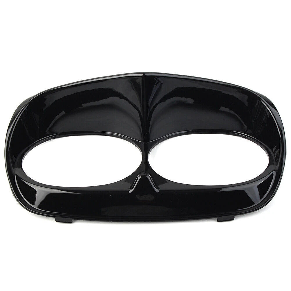 Black Headlight Bezel Cover for Harley Road Glide FLT (1998-2013)