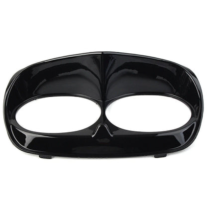 Black Headlight Bezel Cover for Harley Road Glide FLT (1998-2013)