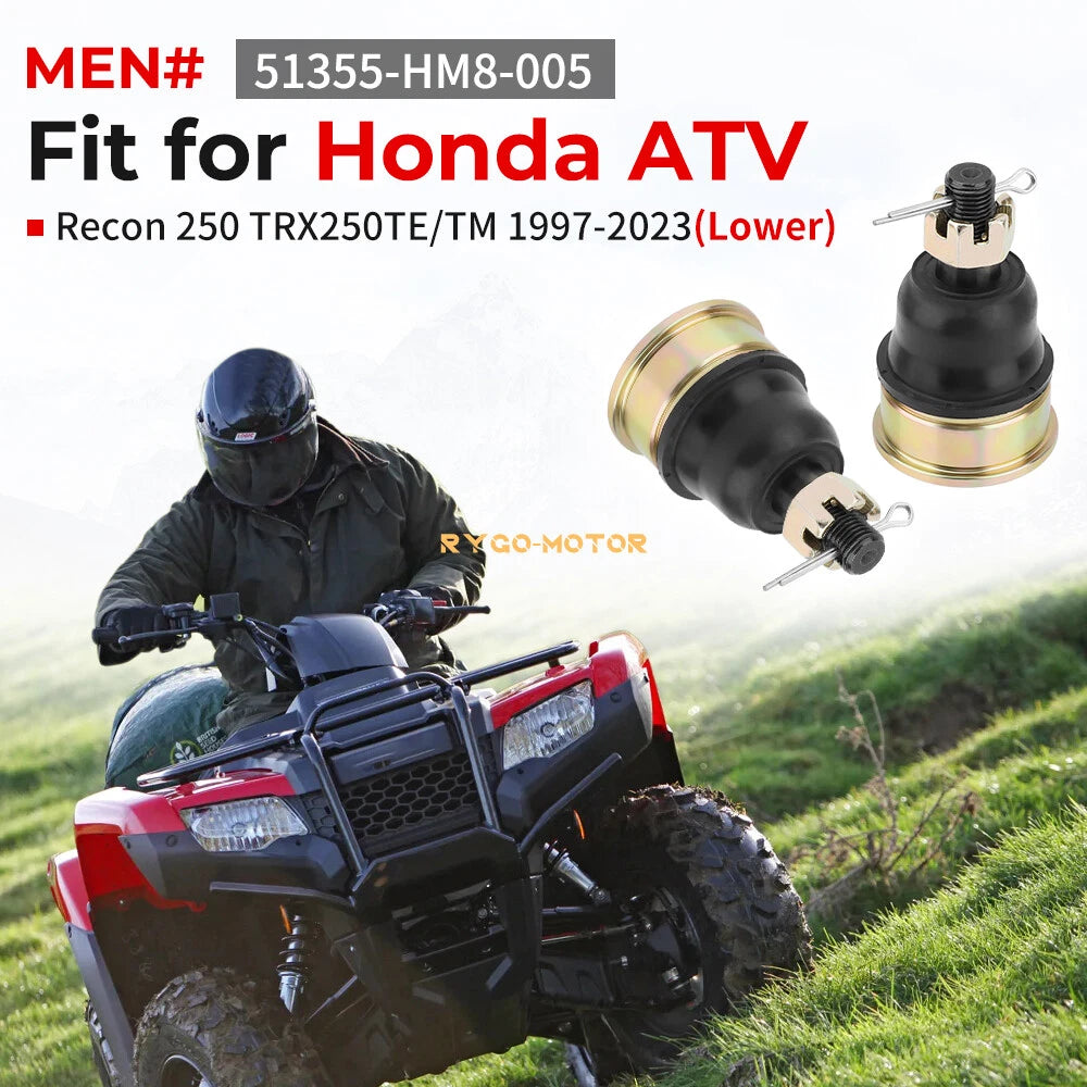 4x Lower A-Arm Ball Joint for Honda Recon 250 TRX250TE/TM (1997–2023)