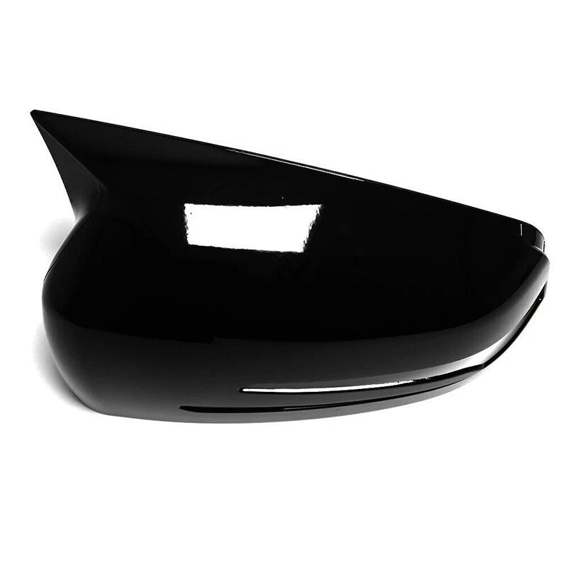 2 x Black Wing Mirror Cover Caps for Mercedes Benz W204 W176 W212 CLA250 C63