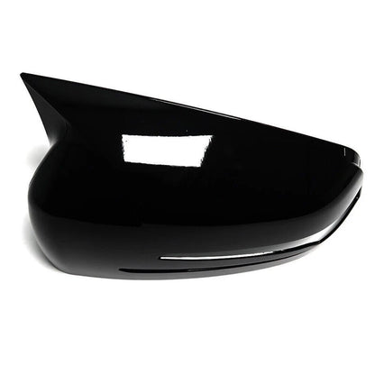 2 x Black Wing Mirror Cover Caps for Mercedes Benz W204 W176 W212 CLA250 C63