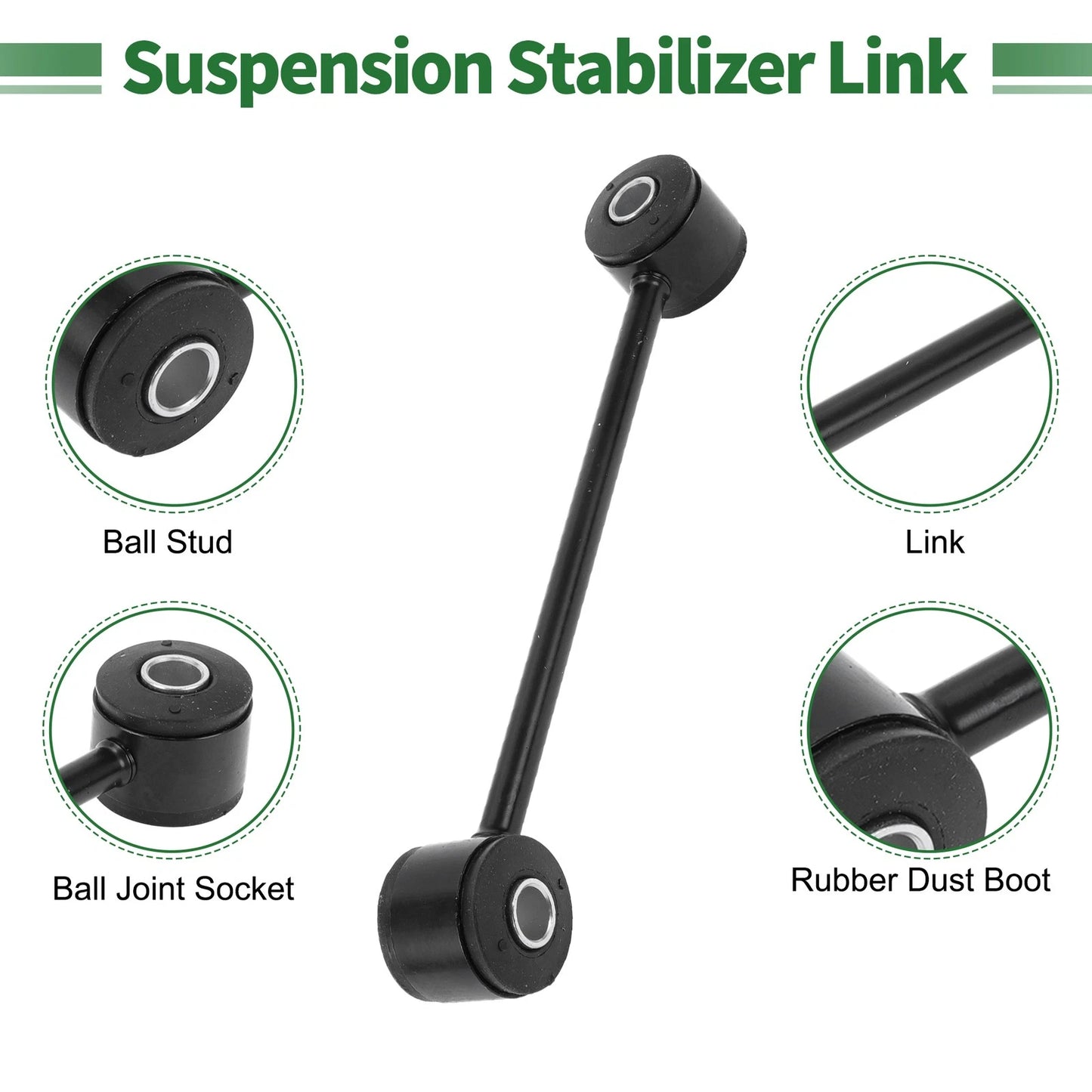 8pcs Front Suspension Kit Outer Tie Rod Ends for Jeep Grand Cherokee (1999-2004)