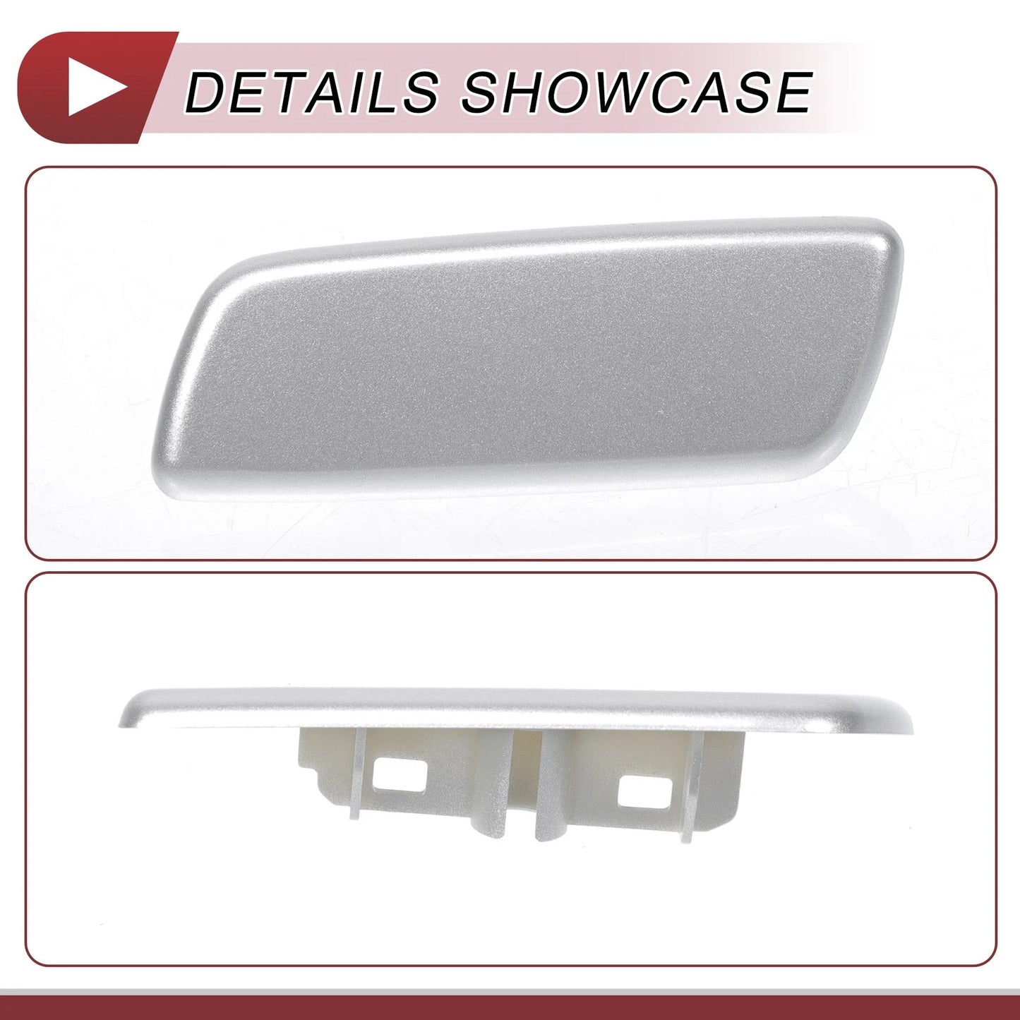 Front Left Washer Nozzle Cover for Lexus RX350 (2010-2013) - Silver Tone