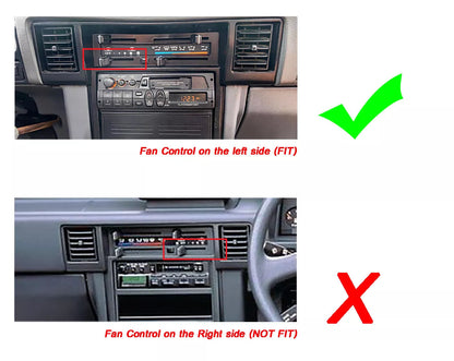 Cream Radio Vent Dash Trim for Mitsubishi  L200 (1986-1994)