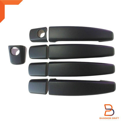 Matte Black Door Handle Covers for Holden Colorado 7, Trailblazer RG (12-23)