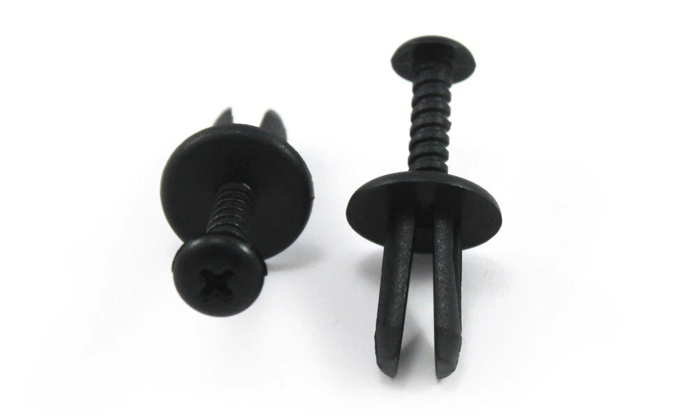 10x Plastic Screw Rivet Scrivet 8mm Car Bike Trim Liner Bumper Panel Interior