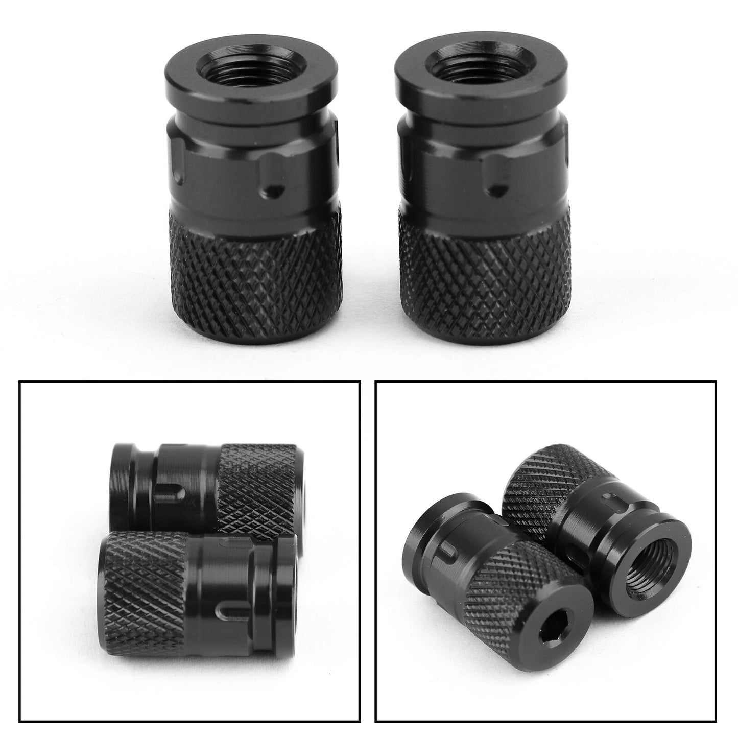 Aluminium Anti-Theft Valve Caps for Car Motorcycle Bike