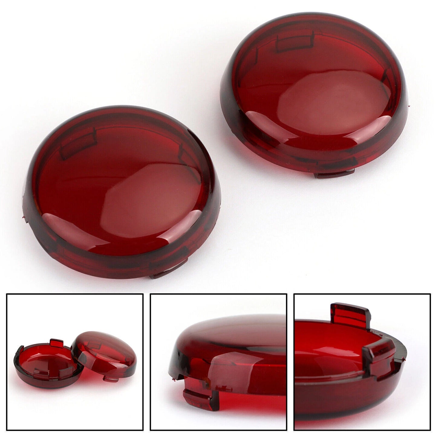 Red Plastic Indicator Lens Cover for Harley Road King TourGlide (1994-2001)