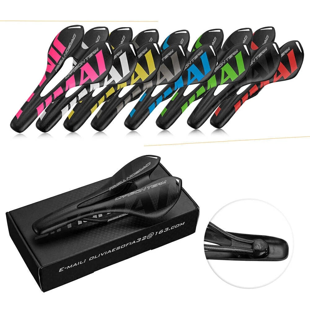 Carbon 3K Matte Seat Saddle for MTB Mountain Bike & Road Bike Cycling