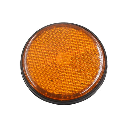 Reflective Film 4x 6mm Thread Dia Round Type for Motorcycle Scooter Amber